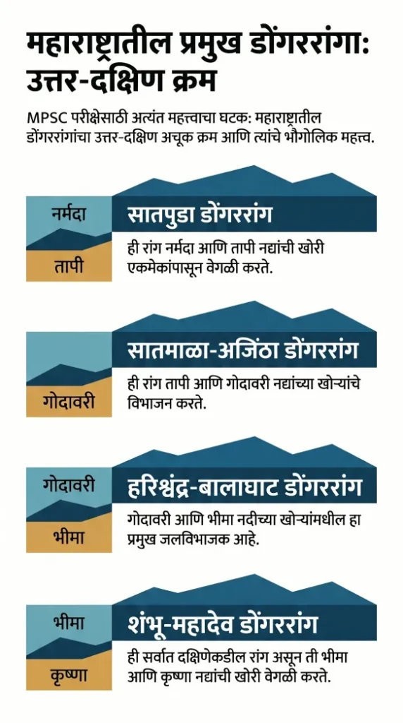 महाराष्ट्रातील डोंगर रांगा